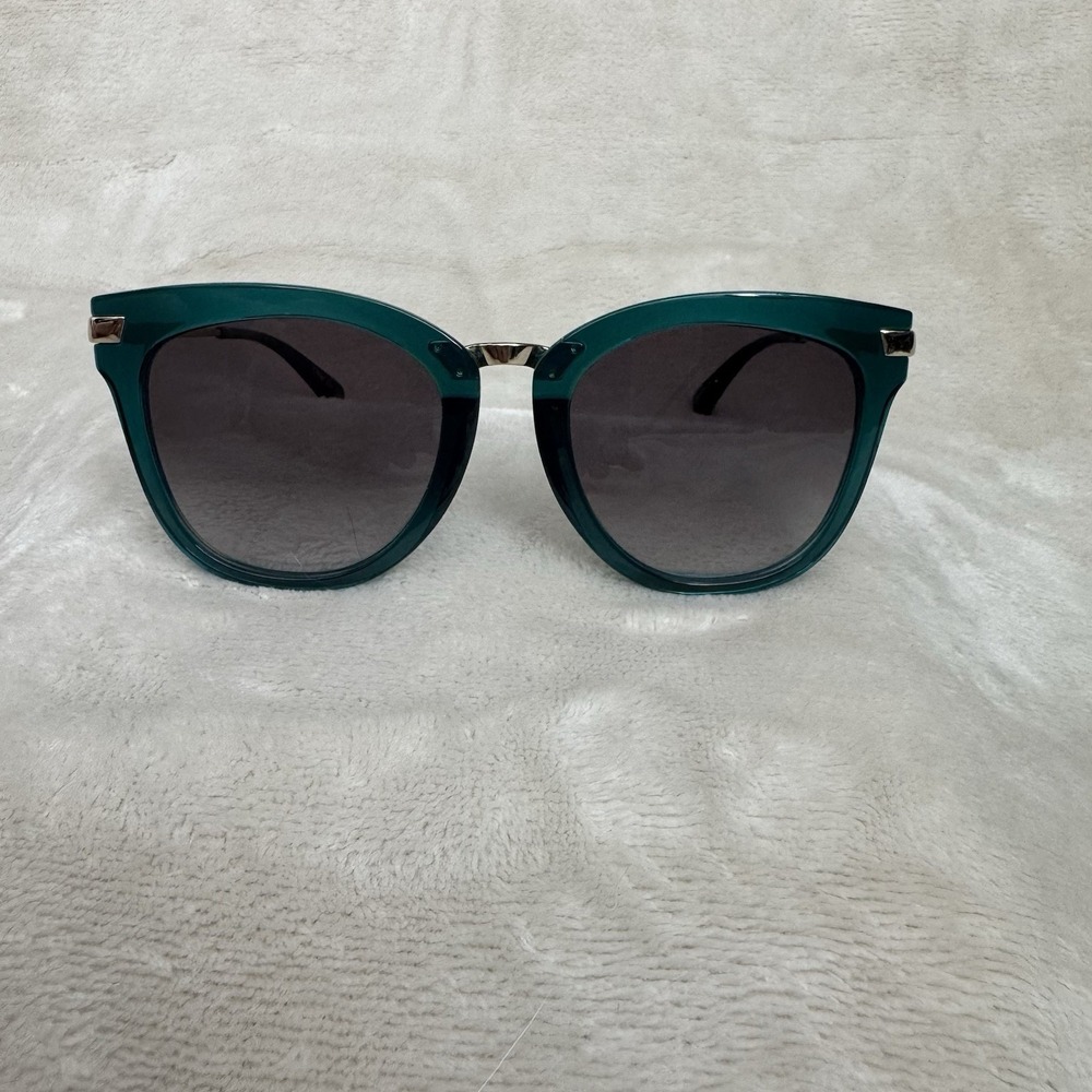 TOMS The Adeline Sunglasses Teal Green Gradient Lens‎ 51-20-145 Womens